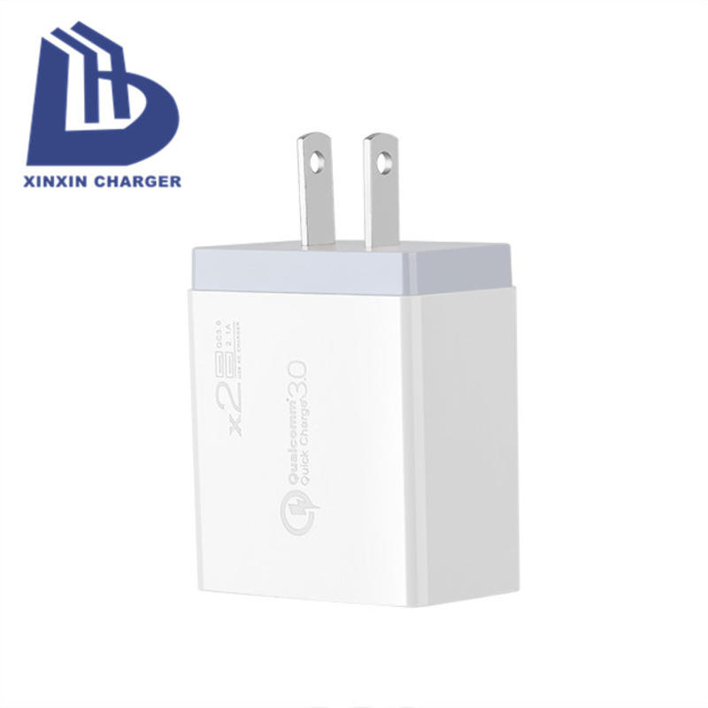 EU/US/UK PD 18W + 5V 2.4A 2 port USB C Fast Charger universal multi travel charger